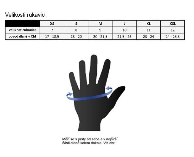 Rozměrovník rukavic - Leoshi
